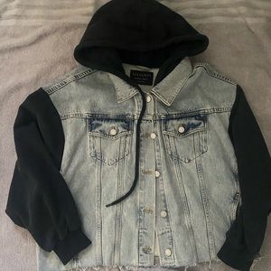 ALLSAINTS HOODED JEAN JACKET